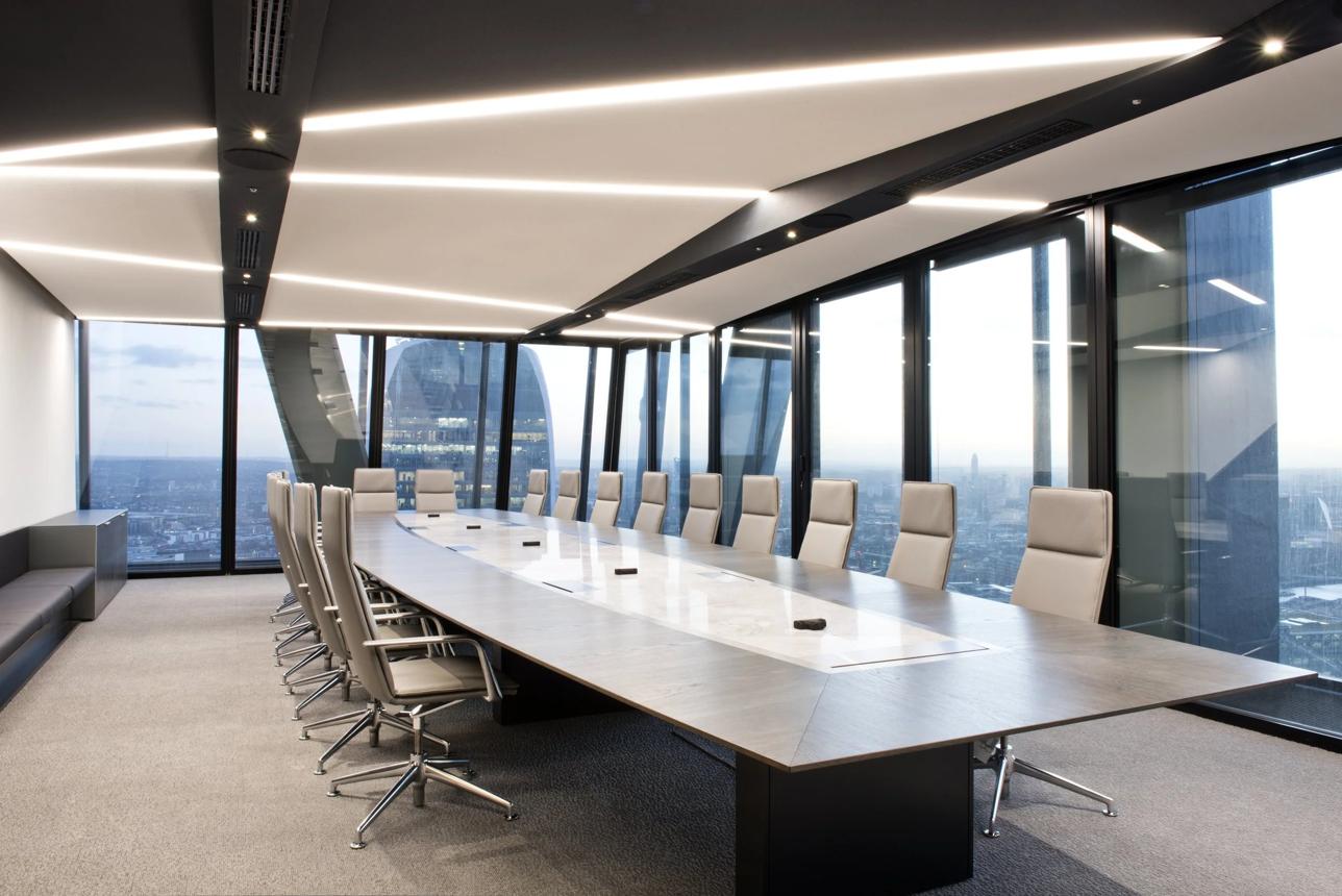 Modern executive board room interior in Noida